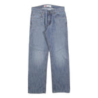 LEVI'S 505 Boys Jeans Blue Regular Straight Denim Medium W29 L29 Zip