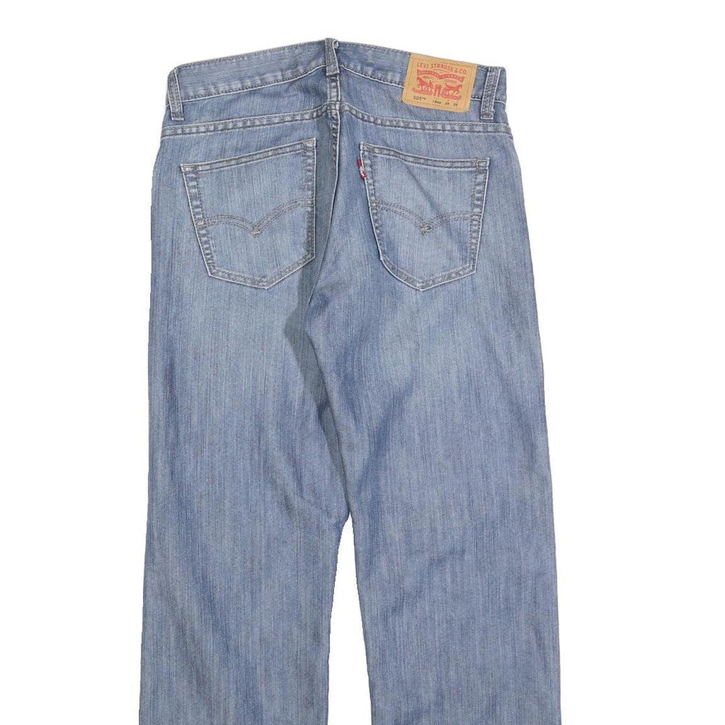 LEVI'S 505 Boys Jeans Blue Regular Straight Denim Medium W29 L29 Zip