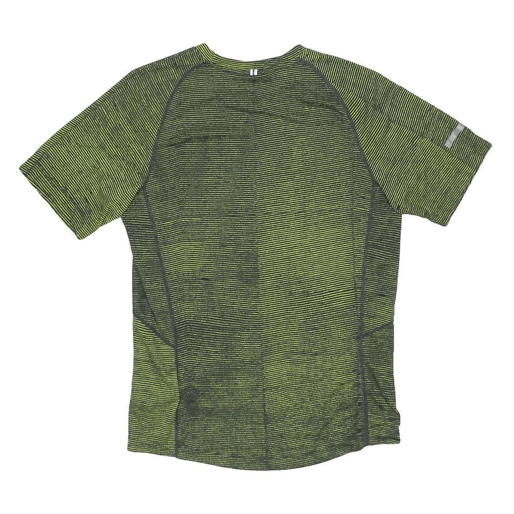 NIKE Mens Green & Black Athletic T-Shirt S Short Sleeve Crew Neck Performance