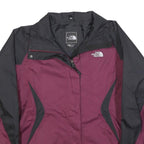 THE NORTH FACE Womens Purple & Black Zip Jacket M Polyester Blend Outdoor