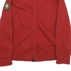 LAUREN RALPH LAUREN Womens Red & Navy Cotton Jacket L Woven Zip Closure