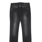 LEVI'S Womens Jeans Black Slim Skinny Denim Medium W26 L32 Zip Cotton Blend
