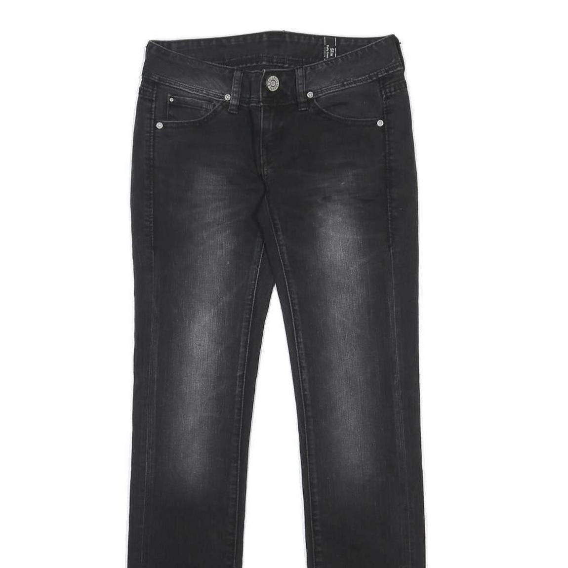 LEVI'S Womens Jeans Black Slim Skinny Denim Medium W26 L32 Zip Cotton Blend