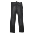 LEVI'S Womens Jeans Black Slim Skinny Denim Medium W26 L32 Zip Cotton Blend