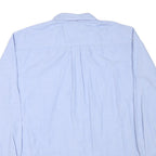 TOMMY HILFIGER Mens Blue Button-Down Shirt XL Cotton Blend Classic Fit Formal