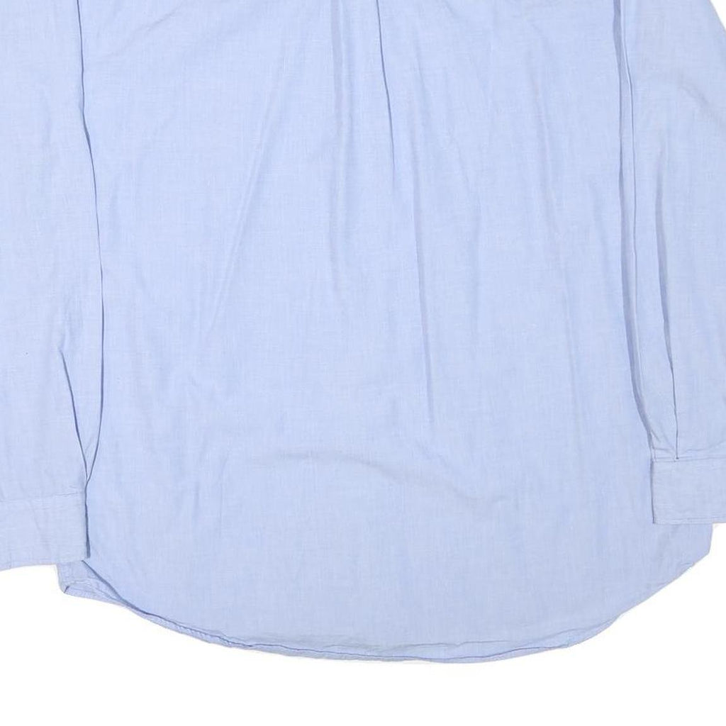 TOMMY HILFIGER Mens Blue Button-Down Shirt XL Cotton Blend Classic Fit Formal