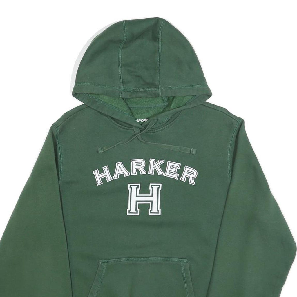 SPORT-TEK Mens Green Harker Pullover Hoodie M Cotton Blend Casual Wear