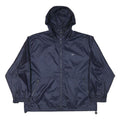 NIKE Mens Navy Blue Hooded Windbreaker Jacket XL Polyester Blend Plain Zip