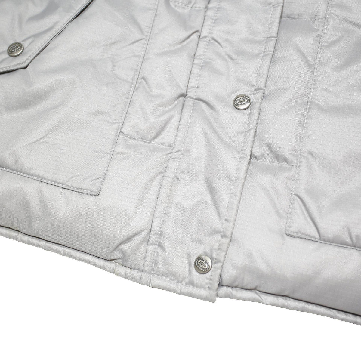 ECKO UNLTD Womens Grey Bomber Jacket L Polyester Blend Plain Zip Padded