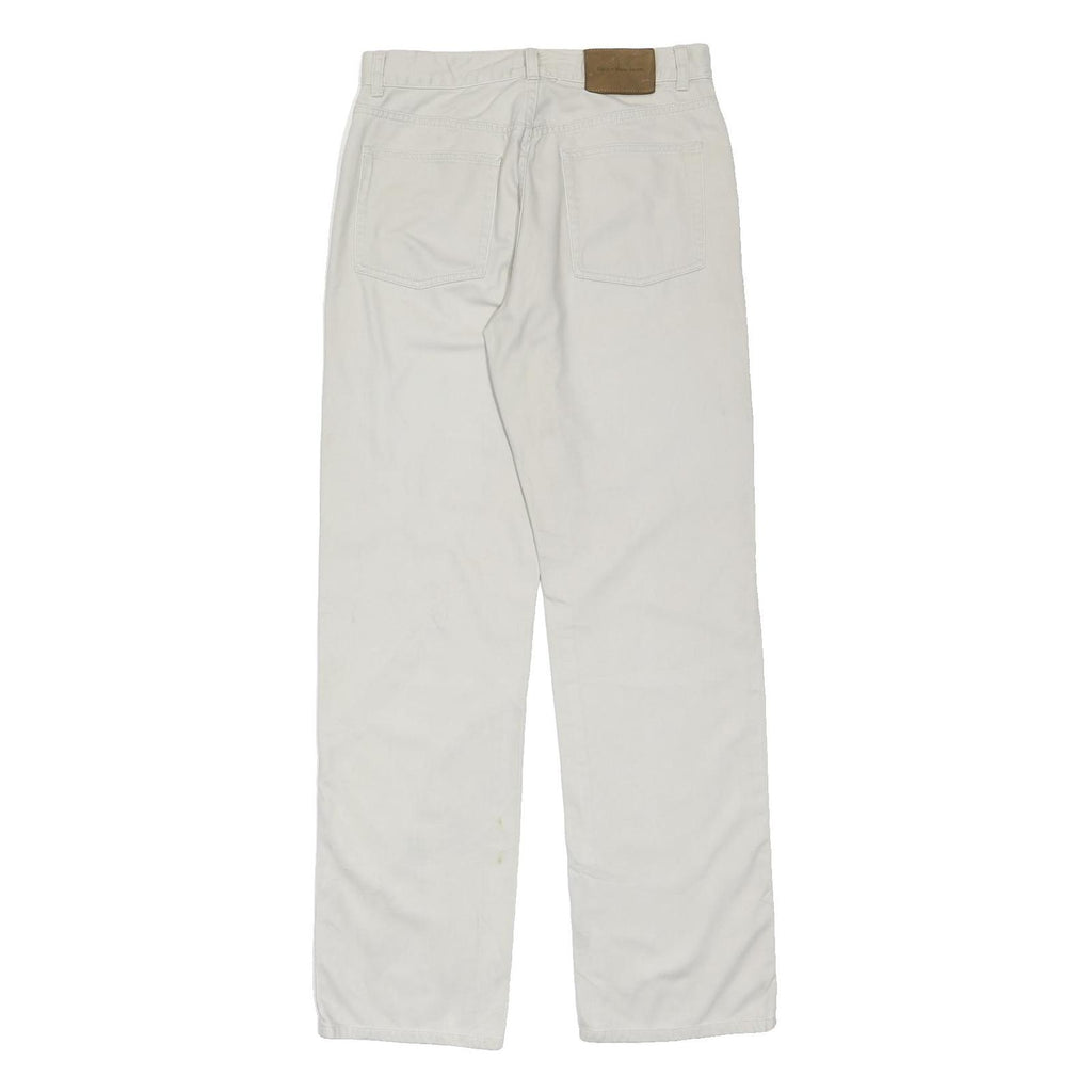 CALVIN KLEIN JEANS Mens Regular Fit Beige Denim W30 L33 Classic Cotton Blend Zip