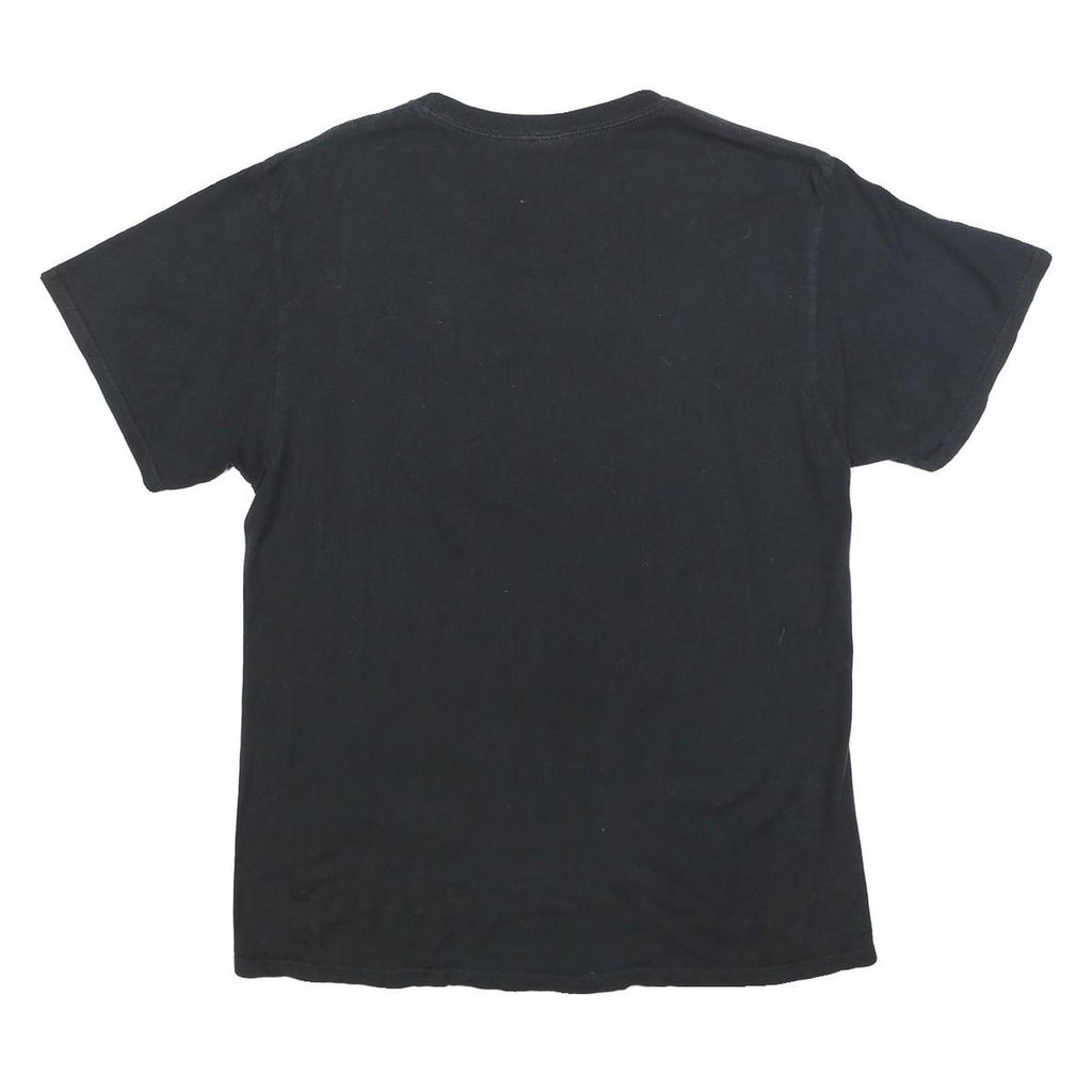 PORT & COMPANY Mens Black Sierra Vista Football Graphic T-Shirt L Crew Neck
