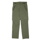 ROCKTRAIL Mens Polyester Blend Green Regular Fit Trousers W32 L31 Outdoor Zip