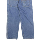 OXYGENE Mens Regular Fit Blue Denim Jeans W34 L26 Zip Closure Classic Style