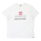 THE NORTH FACE Mens White Graphic T-Shirt XL Short Sleeve Crew Neck Logo Print