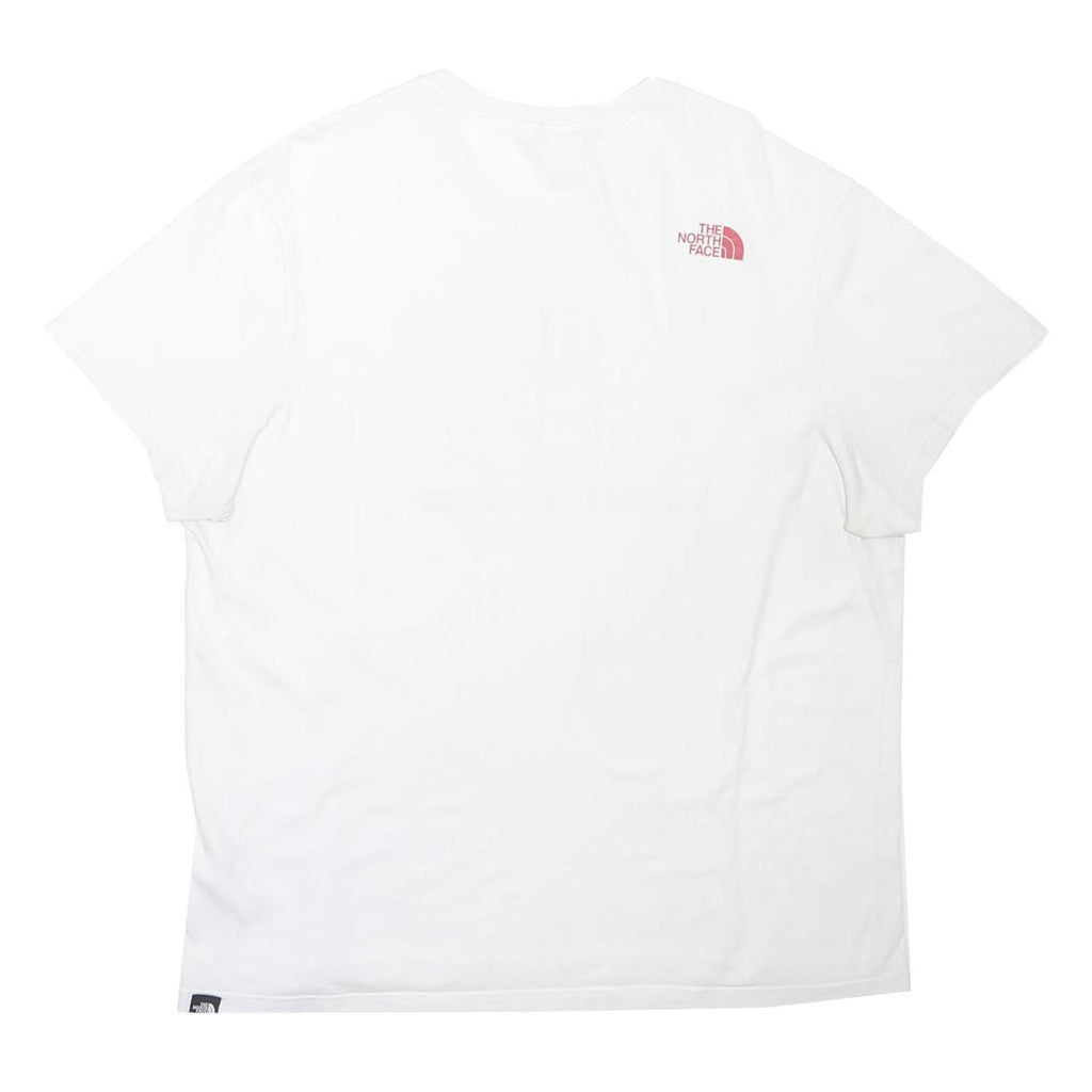 THE NORTH FACE Mens White Graphic T-Shirt XL Short Sleeve Crew Neck Logo Print