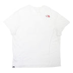 THE NORTH FACE Mens White Graphic T-Shirt XL Short Sleeve Crew Neck Logo Print