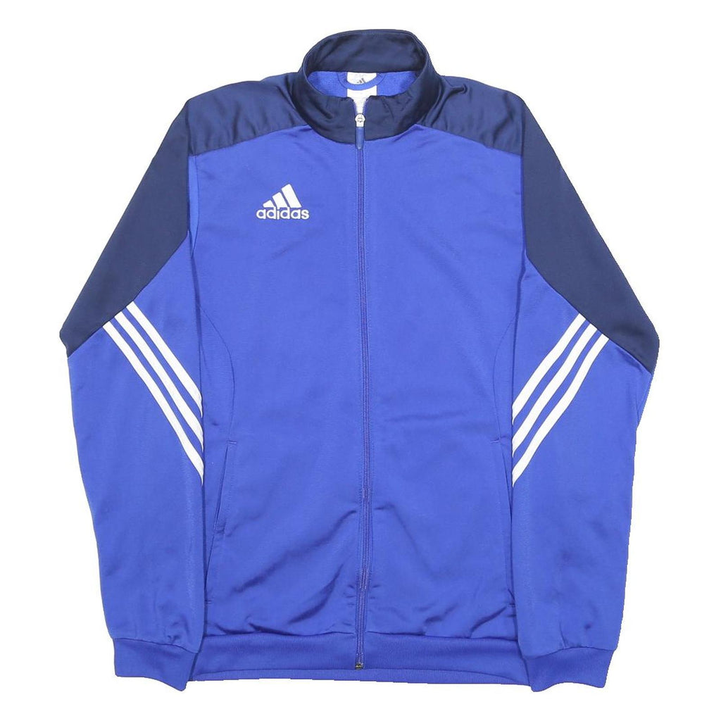 ADIDAS Mens Blue & Navy Zip Jacket S Polyester Sports Casual Performance