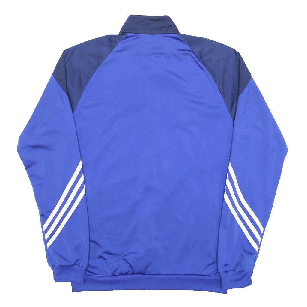 ADIDAS Mens Blue & Navy Zip Jacket S Polyester Sports Casual Performance