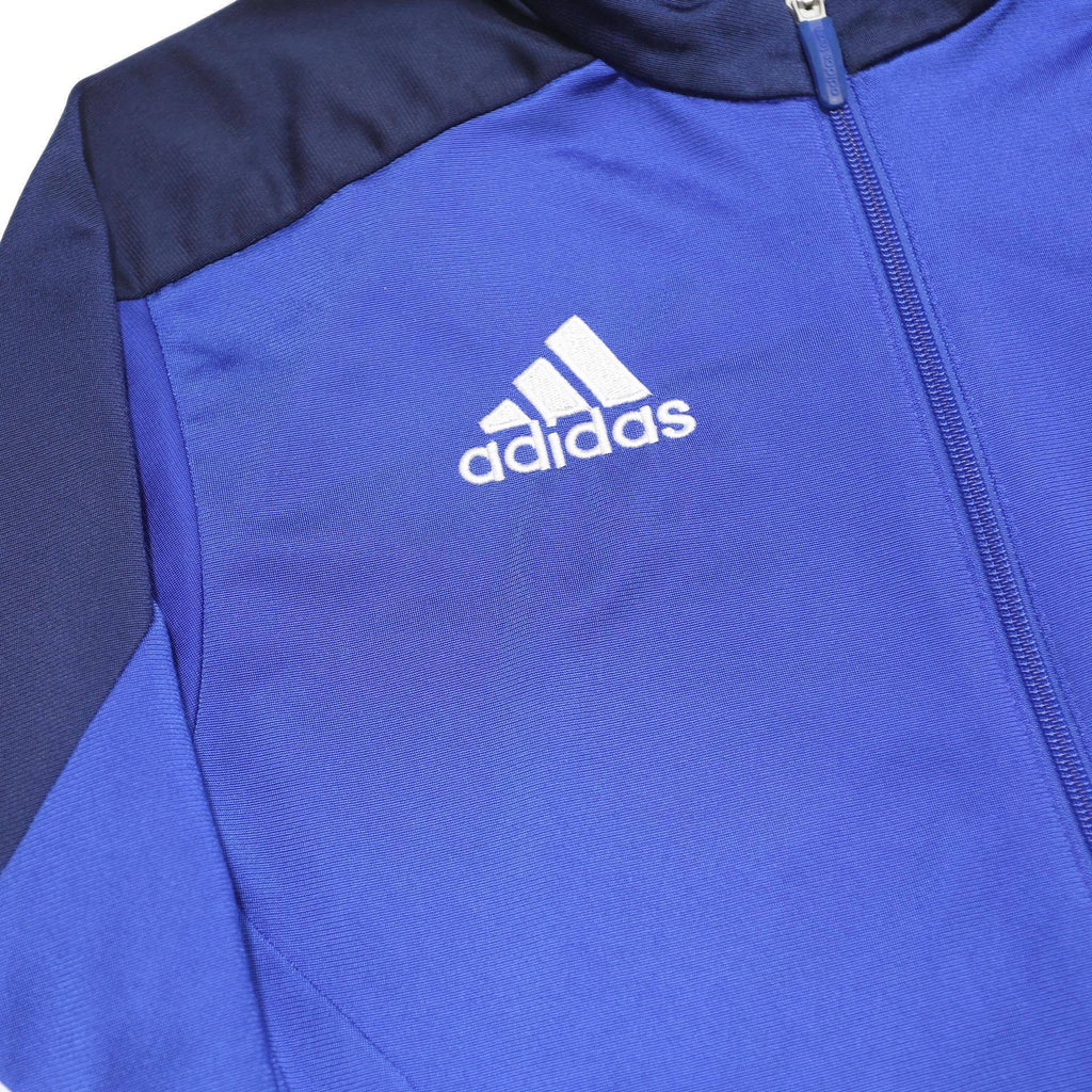 ADIDAS Mens Blue & Navy Zip Jacket S Polyester Sports Casual Performance