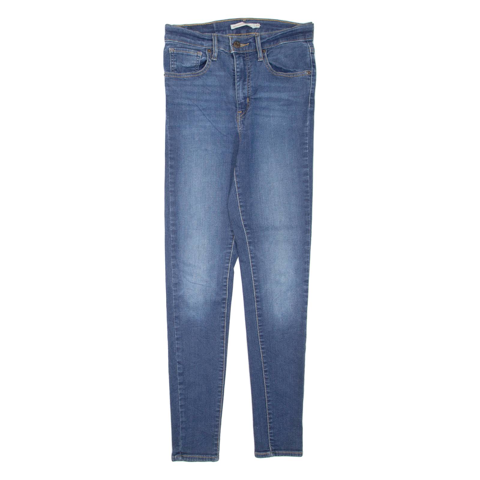 LEVI'S Mile High Womens Jeans Blue Regular Skinny Stone Wash W27 L29
