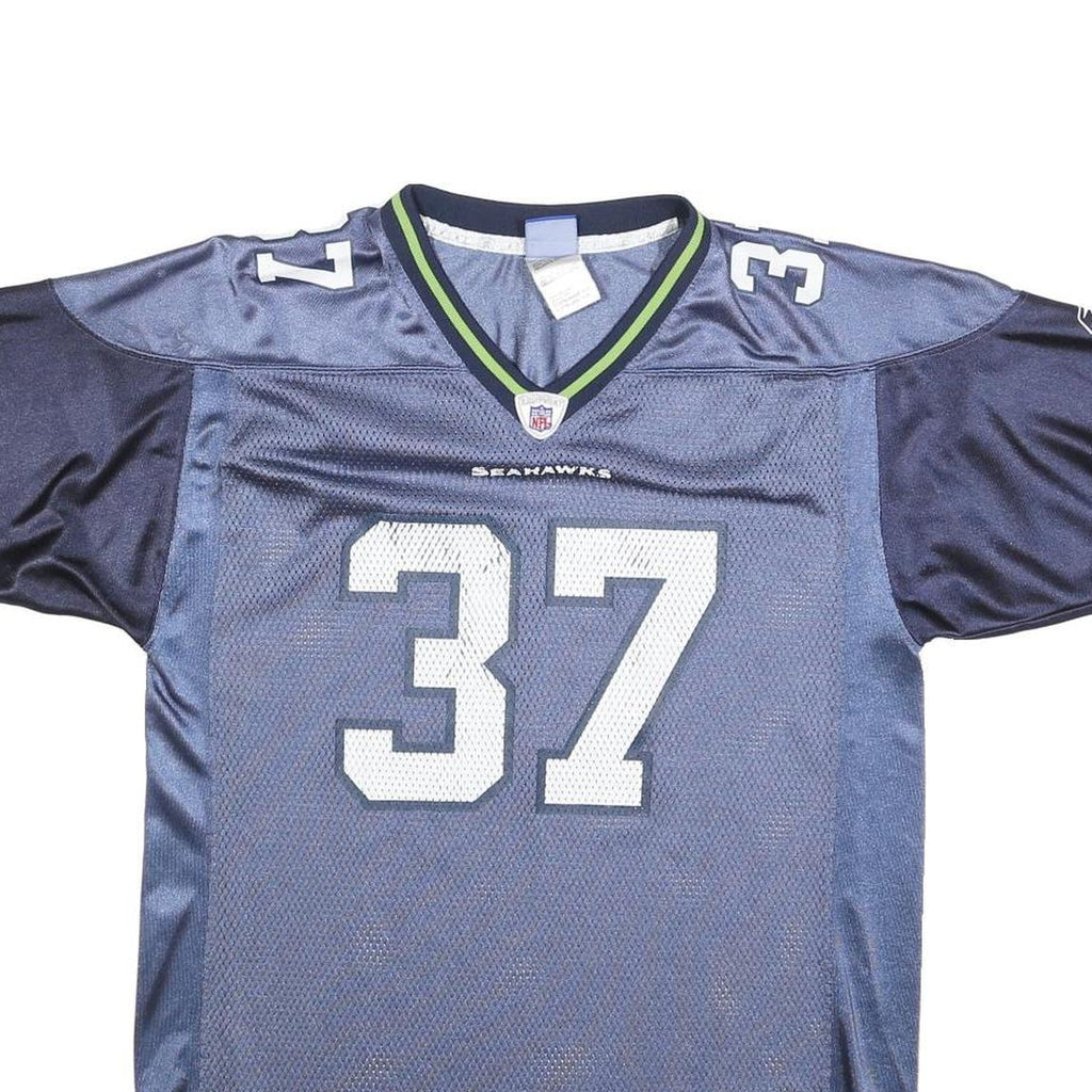 NFL Boys Blue Seahawks 37 Alexander Football Shirt XL Short Sleeve V-Neck