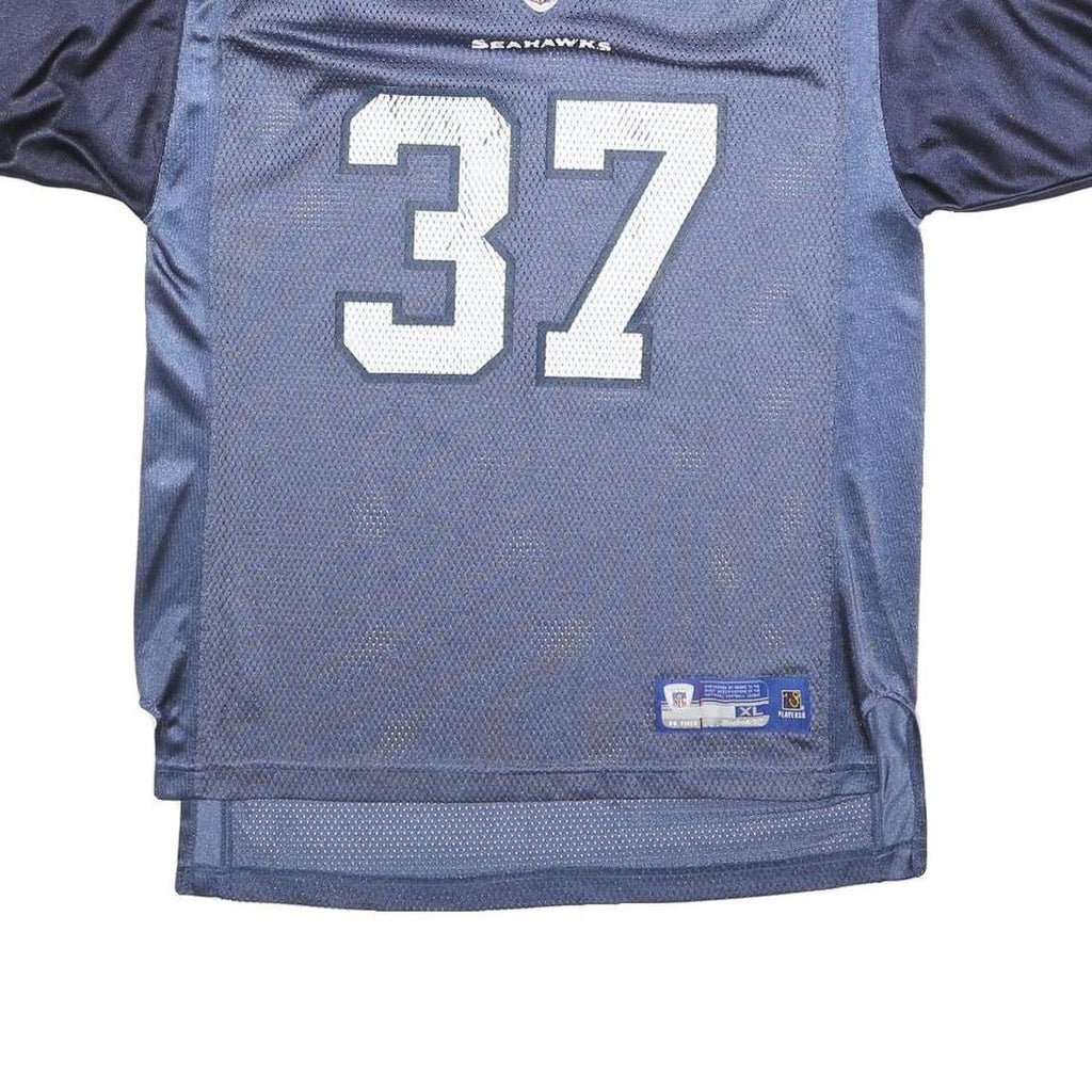NFL Boys Blue Seahawks 37 Alexander Football Shirt XL Short Sleeve V-Neck