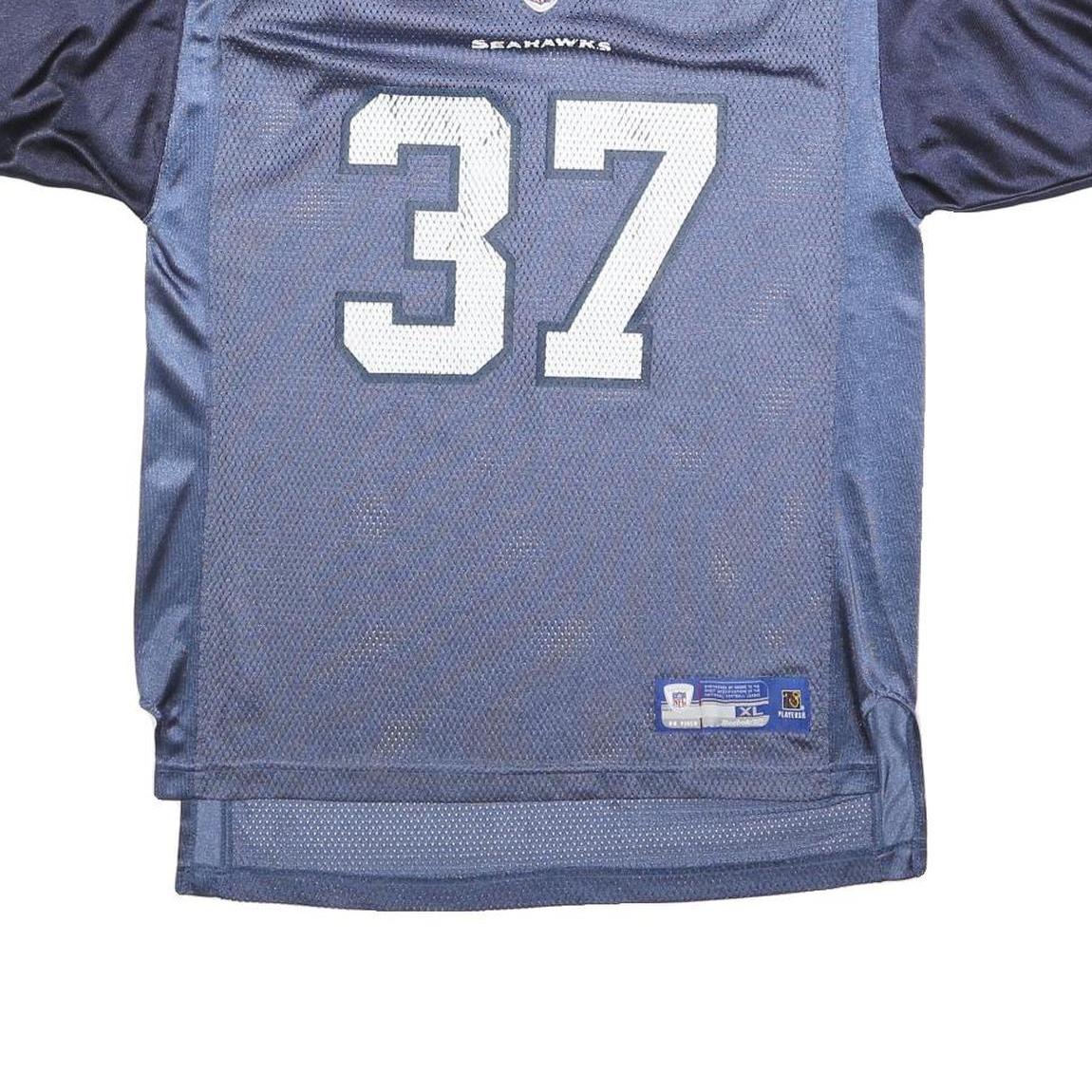 NFL Boys Blue Seahawks 37 Alexander Football Shirt XL Short Sleeve V-Neck