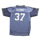NFL Boys Blue Seahawks 37 Alexander Football Shirt XL Short Sleeve V-Neck