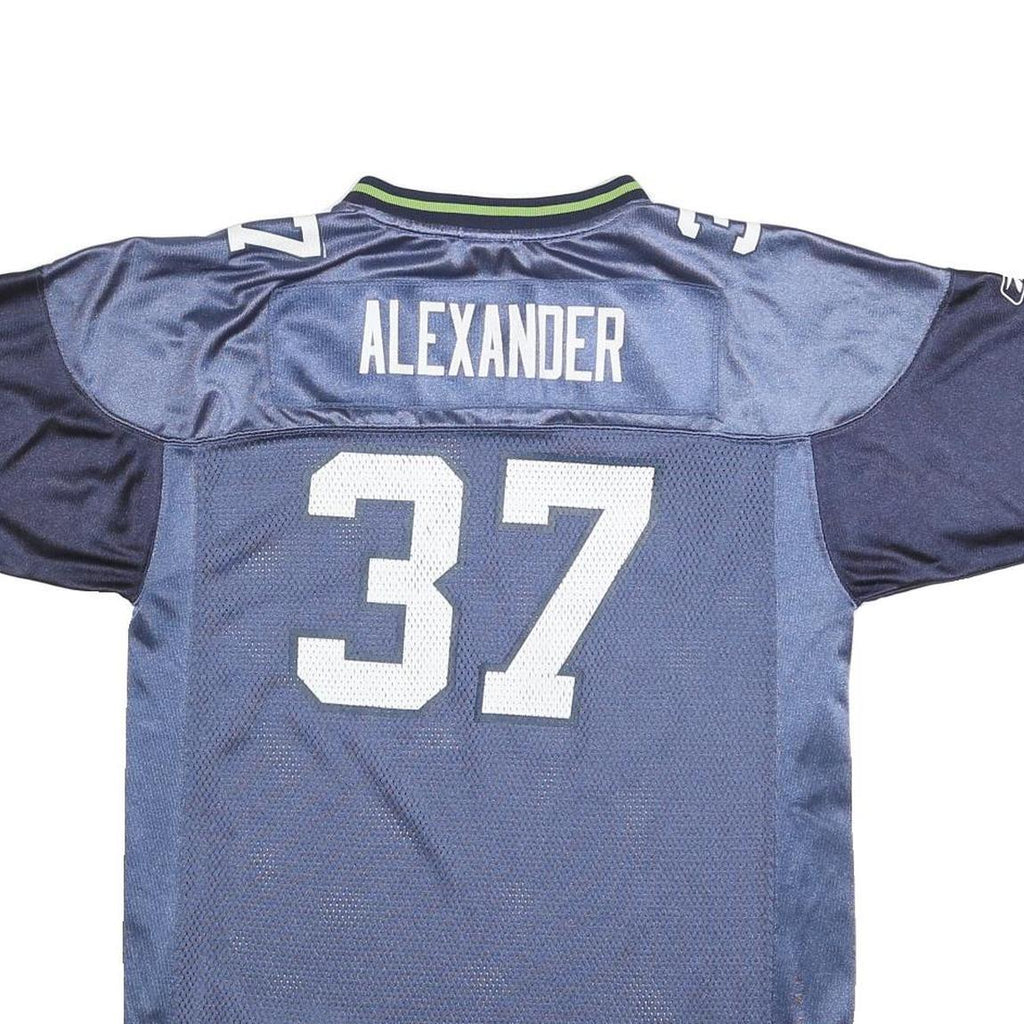 NFL Boys Blue Seahawks 37 Alexander Football Shirt XL Short Sleeve V-Neck