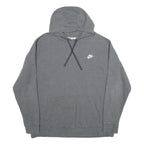 NIKE Mens Grey Hoodie 2XL Cotton Casual Pullover Sweatshirt