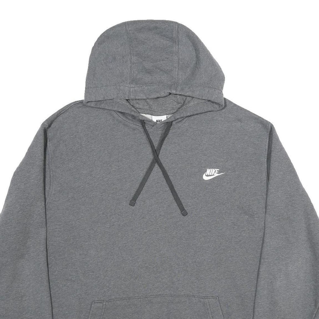 NIKE Mens Grey Hoodie 2XL Cotton Casual Pullover Sweatshirt