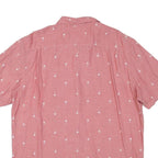VANS Mens Pink Shirt XL Cotton Blend Casual Button Down Palm Trees Print
