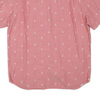 VANS Mens Pink Shirt XL Cotton Blend Casual Button Down Palm Trees Print