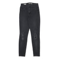 LEVI'S 721 BIG E Womens Jeans Black Slim Skinny Denim W25 L28 Classic Cotton
