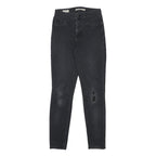 LEVI'S 721 BIG E Womens Jeans Black Slim Skinny Denim W25 L28 Classic Cotton