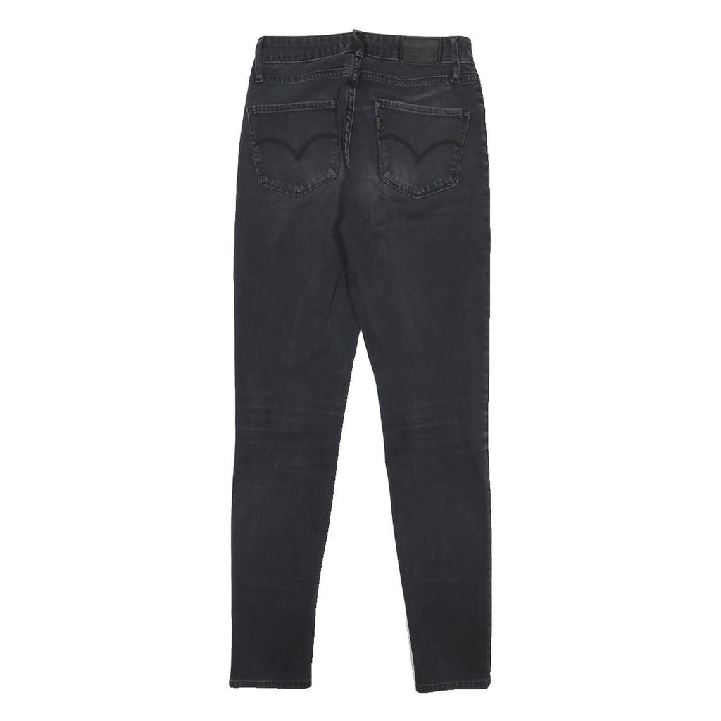 LEVI'S 721 BIG E Womens Jeans Black Slim Skinny Denim W25 L28 Classic Cotton