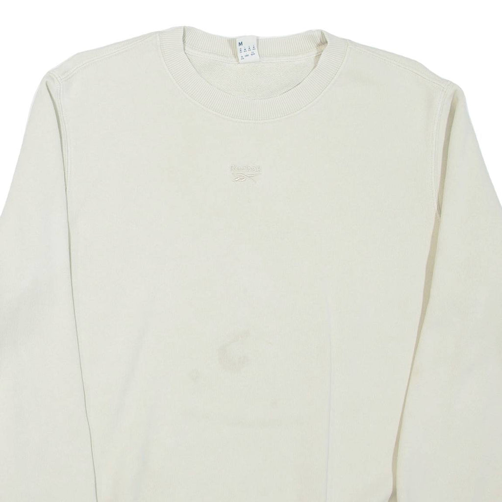 REEBOK Womens Sweatshirt Beige Crew Neck M