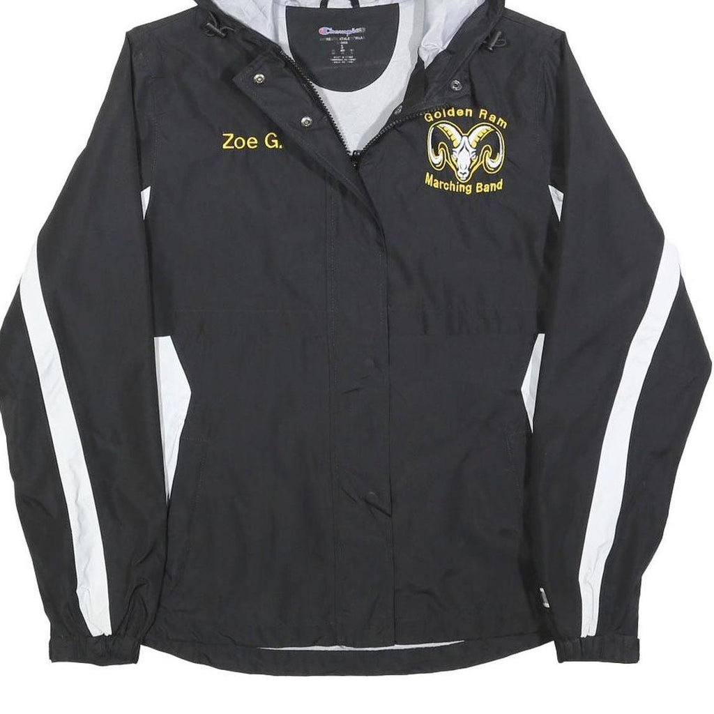 CHAMPION Womens Black & White Golden Ram Marching Band Windbreaker Jacket S