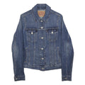 LEVI'S Boys Blue Denim Jacket M Woven Button Front Pockets Classic Fit