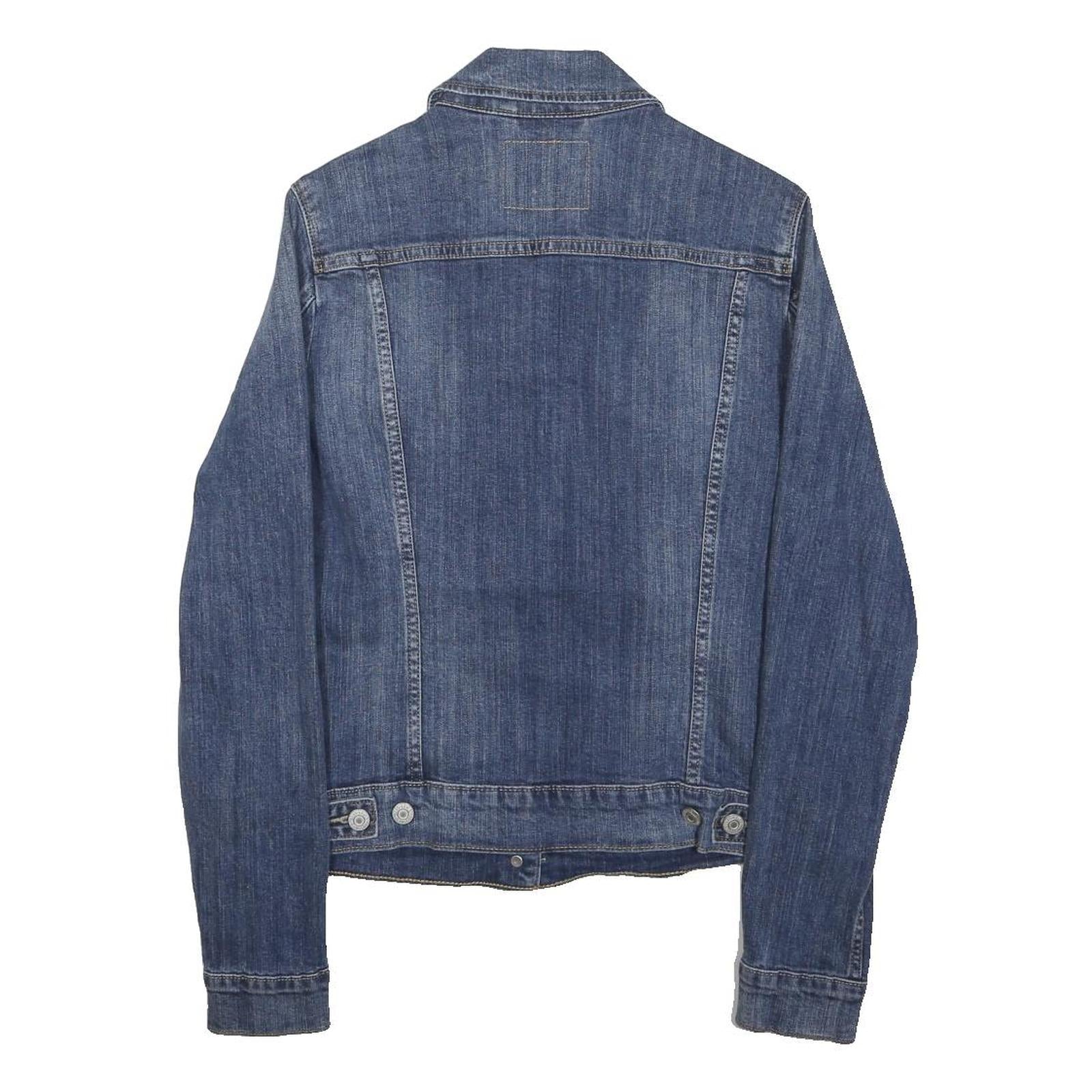 LEVI'S Boys Blue Denim Jacket M Woven Button Front Pockets Classic Fit