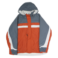 COLUMBIA Mens Blue & Orange Zip Up Polyester Outdoor Jacket L Casual Sportswear