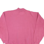 SWITCHER Womens Pink 1/4 Zip Sweatshirt M Cotton Blend Casual Pullover