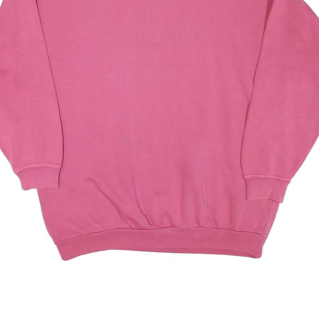 SWITCHER Womens Pink 1/4 Zip Sweatshirt M Cotton Blend Casual Pullover