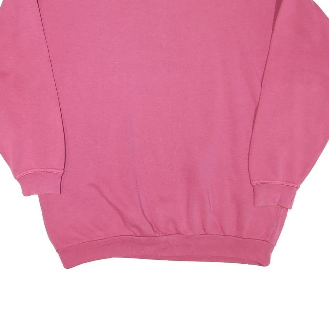 SWITCHER Womens Pink 1/4 Zip Sweatshirt M Cotton Blend Casual Pullover