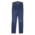 LEVI'S Womens Blue Slim Skinny Denim Medium W26 L31 Stretch Cotton Blend Jeans