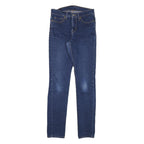 LEVI'S Womens Blue Slim Skinny Denim Medium W26 L31 Stretch Cotton Blend Jeans