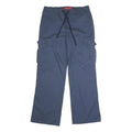 GLORIA VANDERBILT Womens Cotton Blend Blue Regular Cargo Trousers W32 L29 Casual