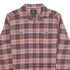 WIND RIVER Mens Red & Blue Plaid Cotton Blend Shirt M Casual Long Sleeve