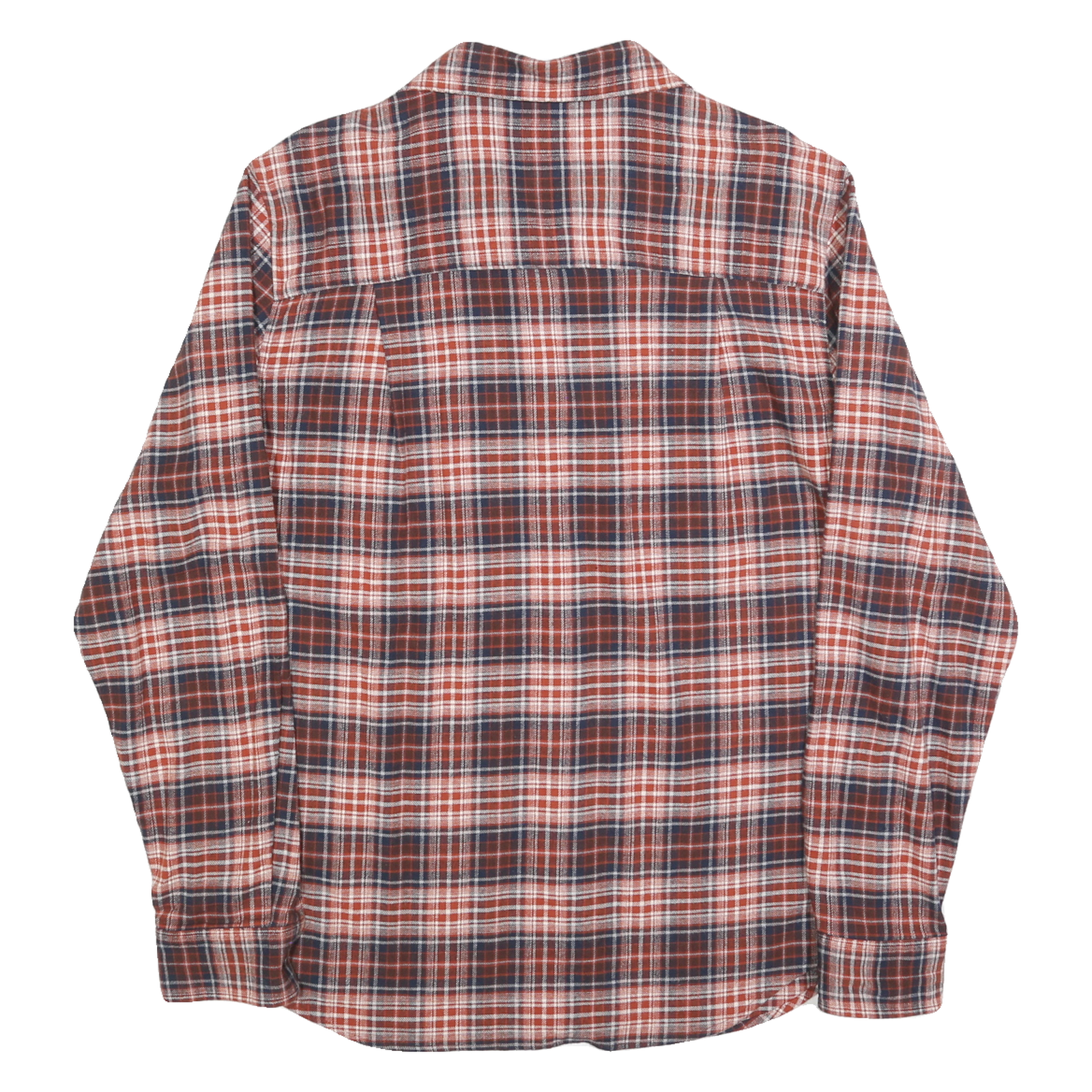 WIND RIVER Mens Red & Blue Plaid Cotton Blend Shirt M Casual Long Sleeve