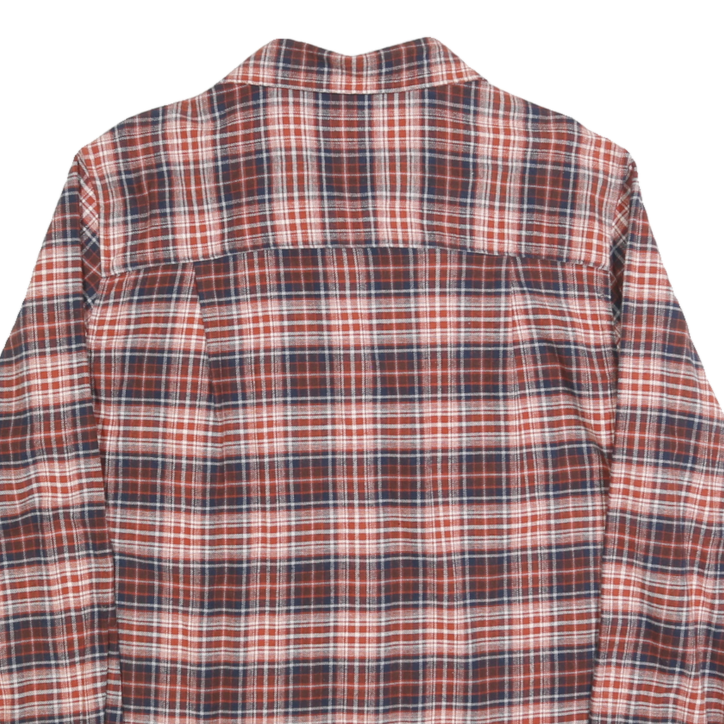 WIND RIVER Mens Red & Blue Plaid Cotton Blend Shirt M Casual Long Sleeve